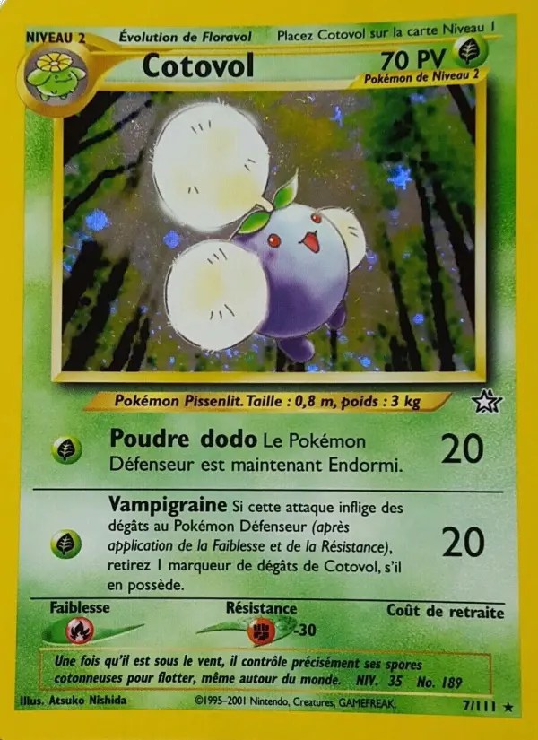 Cotovol — carte 7 de l’extension Neo Genesis
