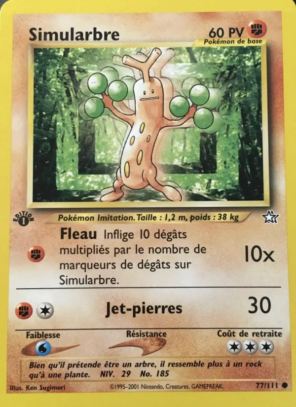 Simularbre — carte 77 de l’extension Neo Genesis