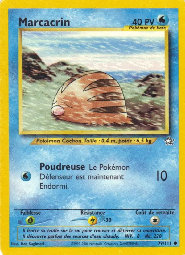Marcacrin — carte 79 de l’extension Neo Genesis