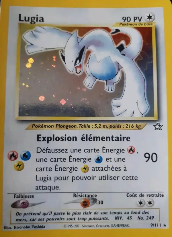 Lugia — carte 9 de l’extension Neo Genesis