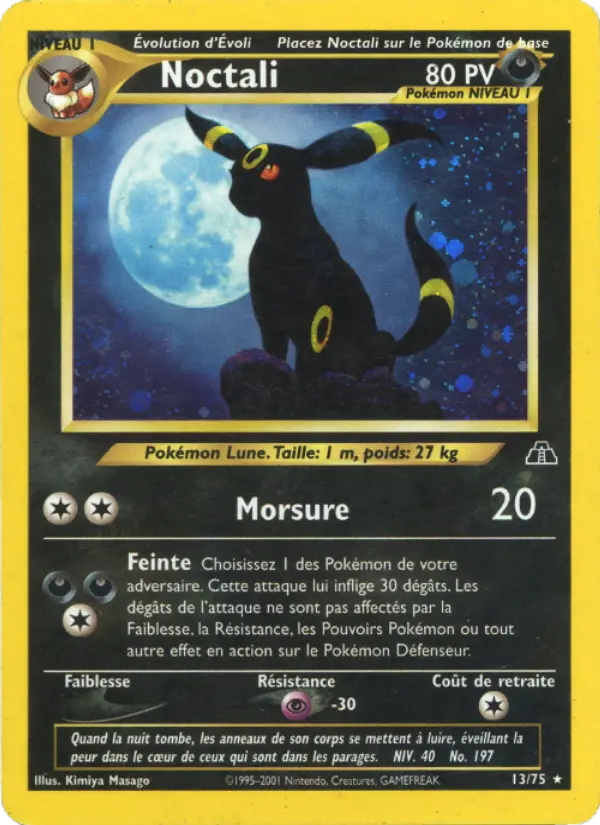 Noctali — carte 13 de l’extension Neo Discovery