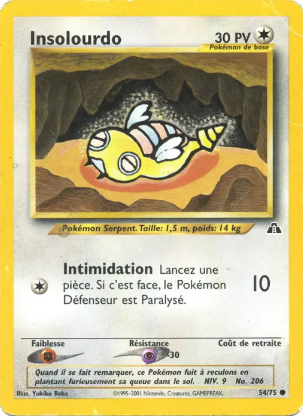 Insolourdo — carte 54 de l’extension Neo Discovery