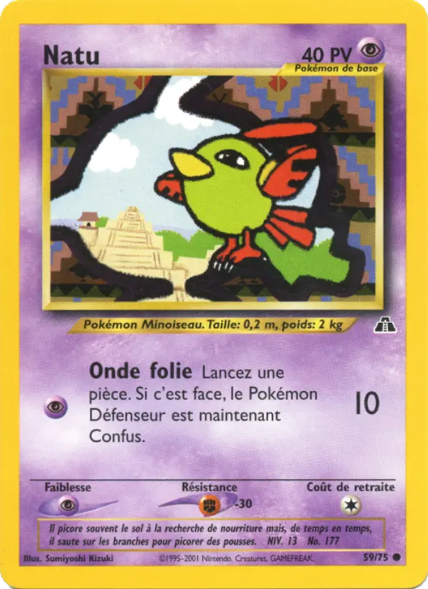 Natu — carte 59 de l’extension Neo Discovery