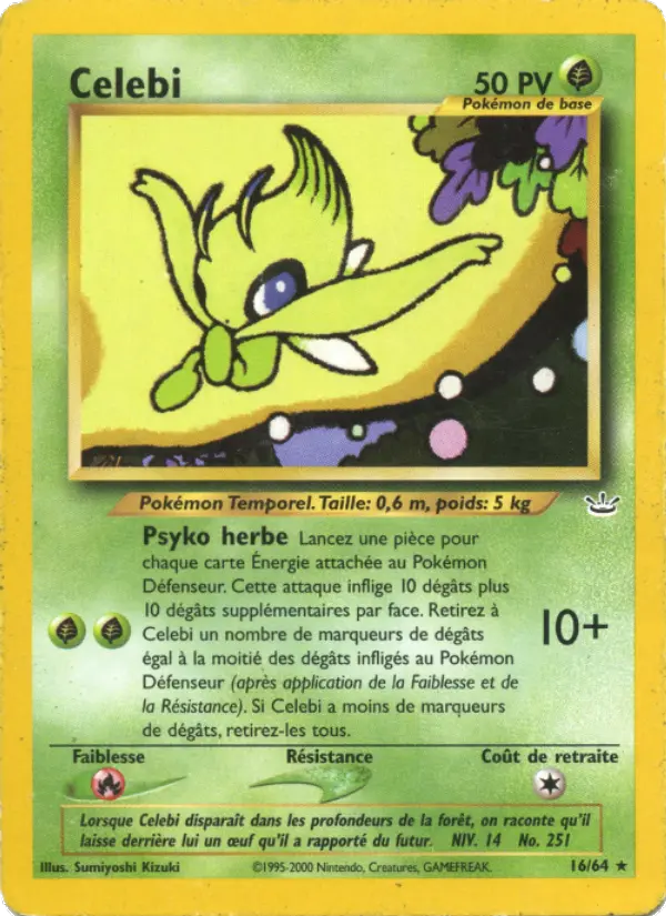 Celebi — carte 16 de l’extension Neo Revelation
