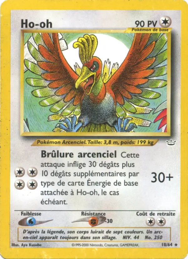 Ho-oh — carte 18 de l’extension Neo Revelation