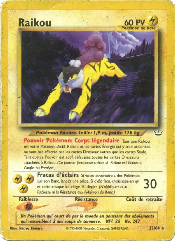 Raikou — carte 22 de l’extension Neo Revelation