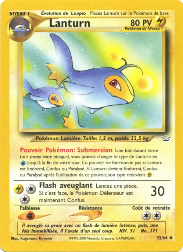Lanturn — carte 32 de l’extension Neo Revelation