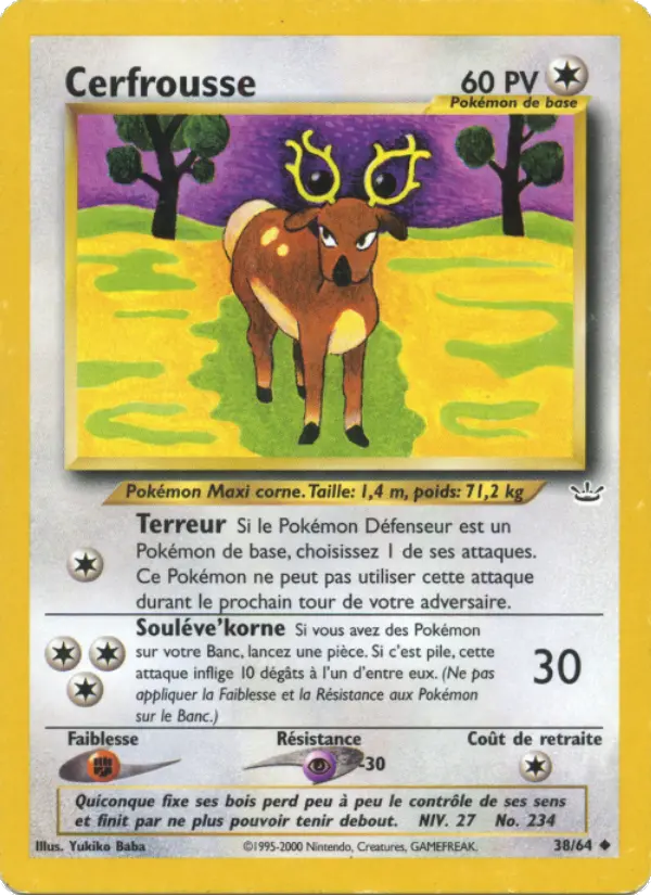 Cerfrousse — carte 38 de l’extension Neo Revelation