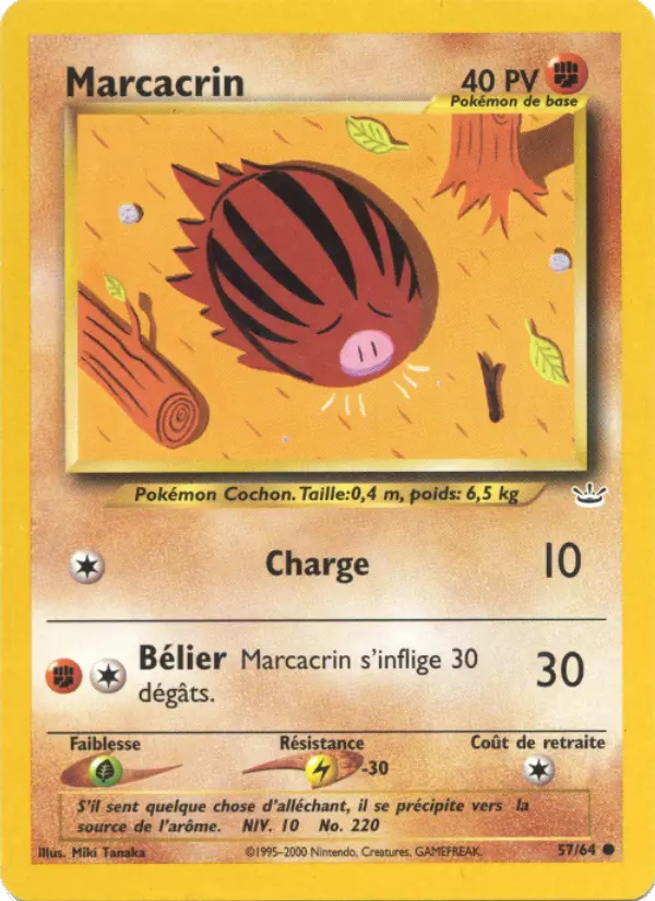 Marcacrin — carte 57 de l’extension Neo Revelation