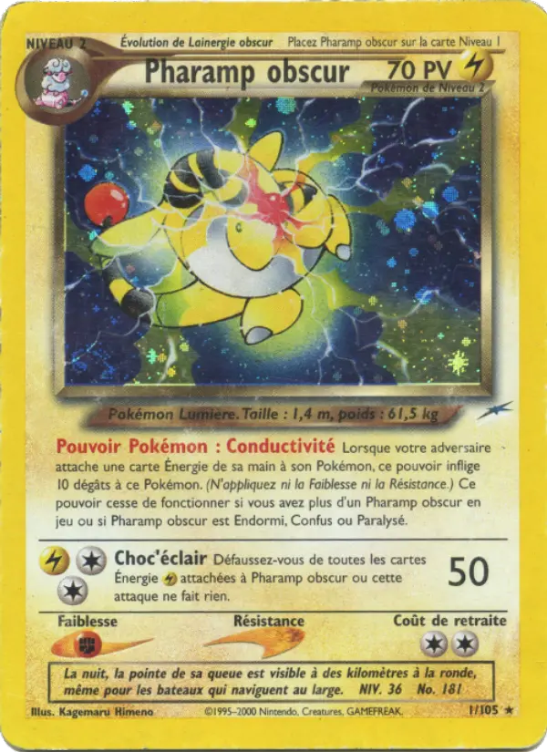 Pharamp obscur — carte 1 de l’extension Neo Destiny