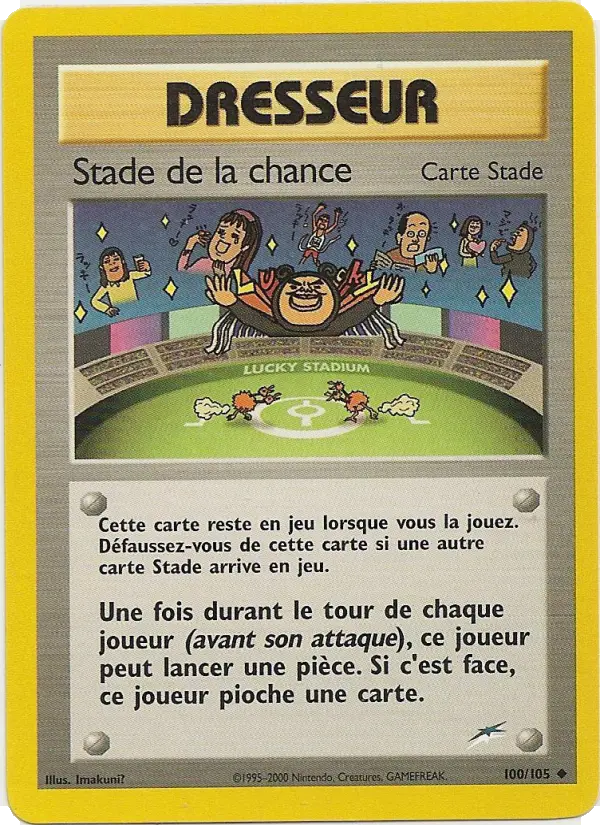 Stade de la chance — carte 100 de l’extension Neo Destiny