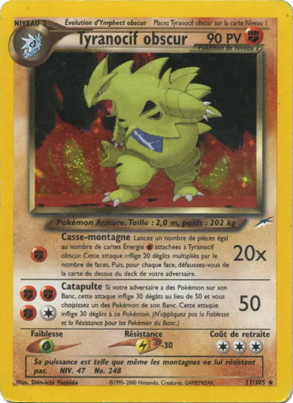 Tyranocif obscur — carte 11 de l’extension Neo Destiny