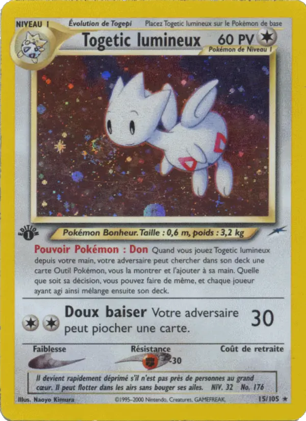 Togetic lumineux — carte 15 de l’extension Neo Destiny