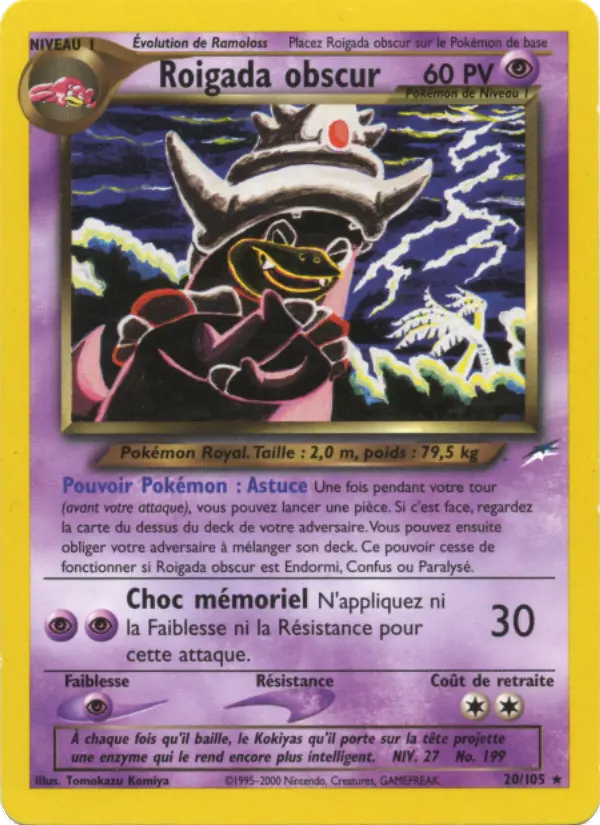 Roigada obscur — carte 20 de l’extension Neo Destiny