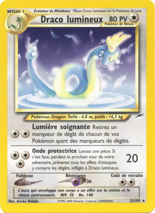 Draco lumineux — carte 22 de l’extension Neo Destiny