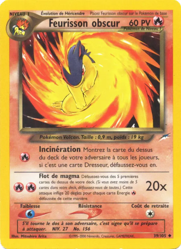 Feurisson obscur — carte 39 de l’extension Neo Destiny