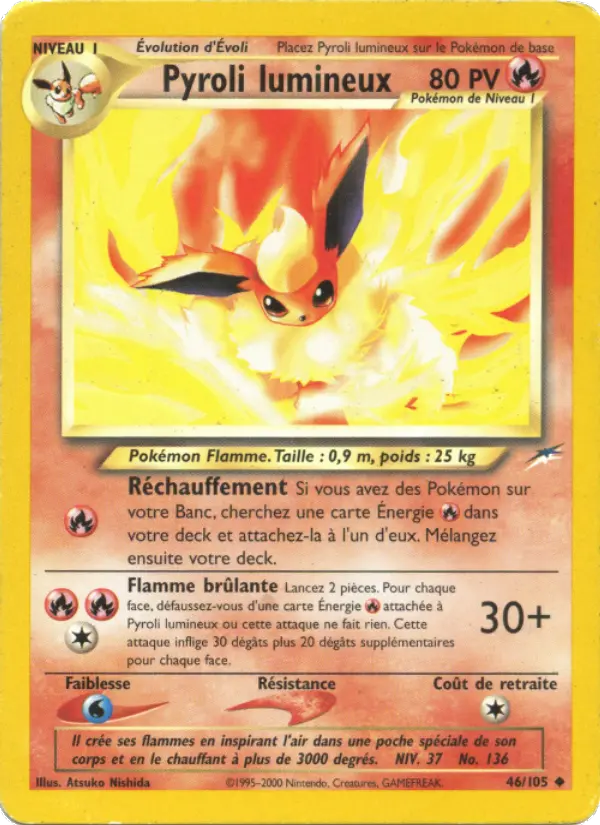 Pyroli lumineux — carte 46 de l’extension Neo Destiny