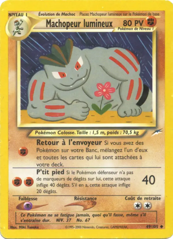 Machopeur lumineux — carte 49 de l’extension Neo Destiny