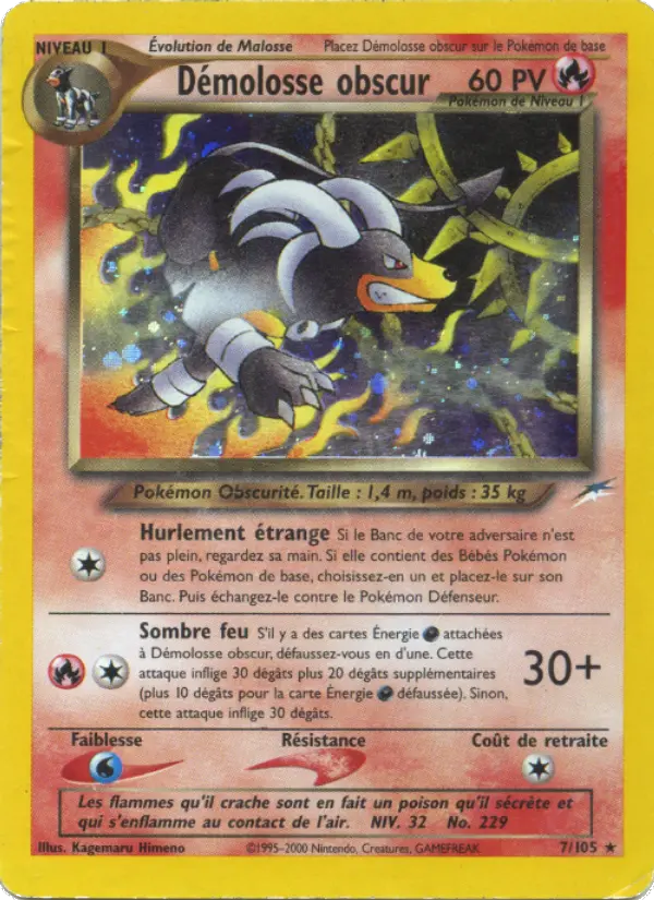 Démolosse obscur — carte 7 de l’extension Neo Destiny