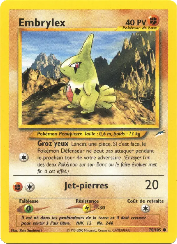 Embrylex — carte 70 de l’extension Neo Destiny