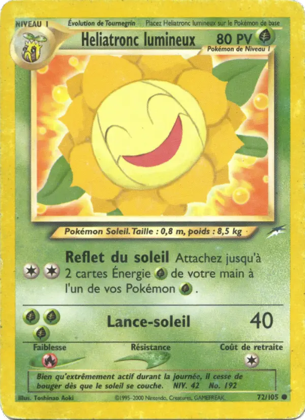 Heliatronc lumineux — carte 72 de l’extension Neo Destiny