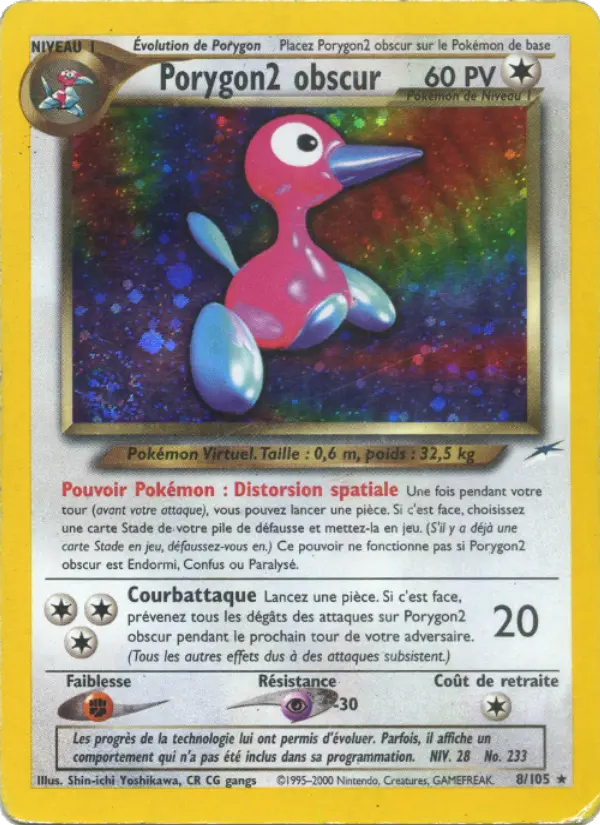 Porygon2 obscur — carte 8 de l’extension Neo Destiny
