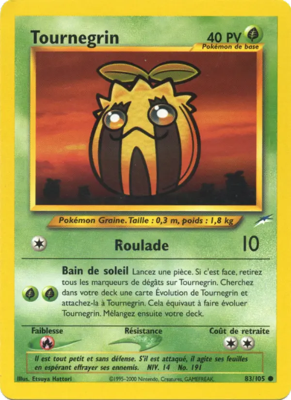 Tournegrin — carte 83 de l’extension Neo Destiny