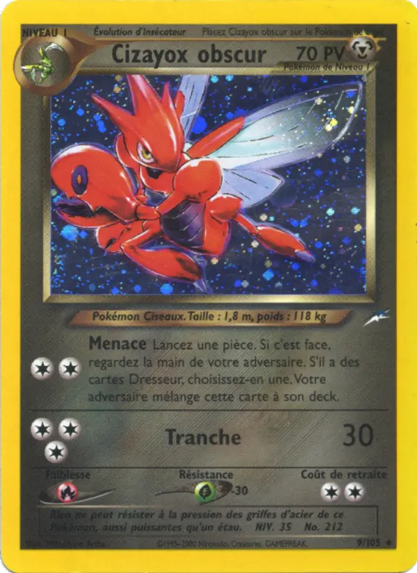 Cizayox obscur — carte 9 de l’extension Neo Destiny