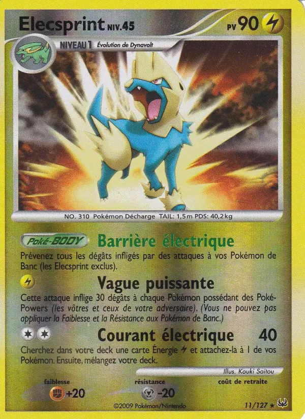 Élecsprint — carte 11 de l’extension Platine