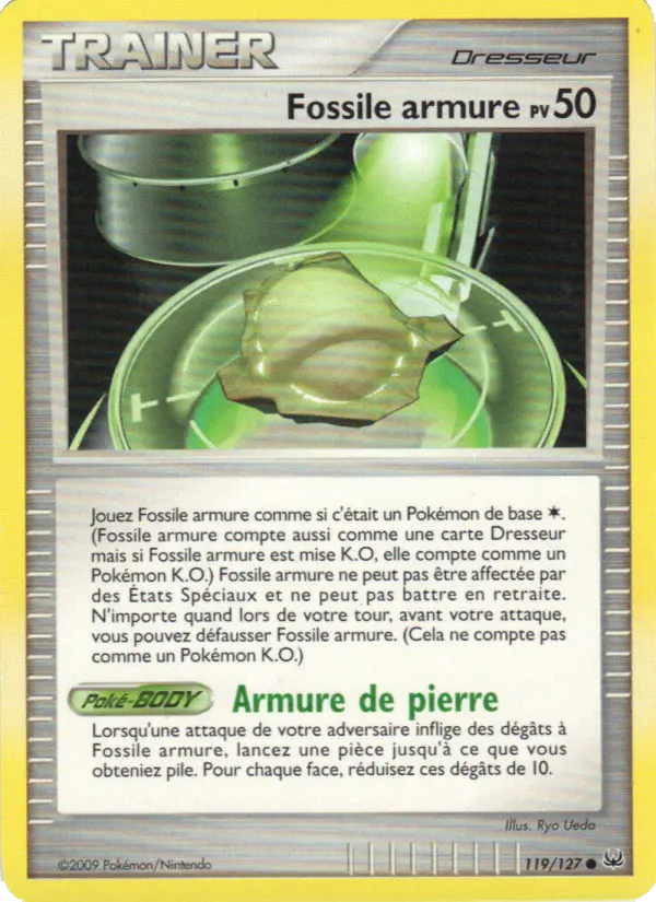 Fossile armure — carte 119 de l’extension Platine