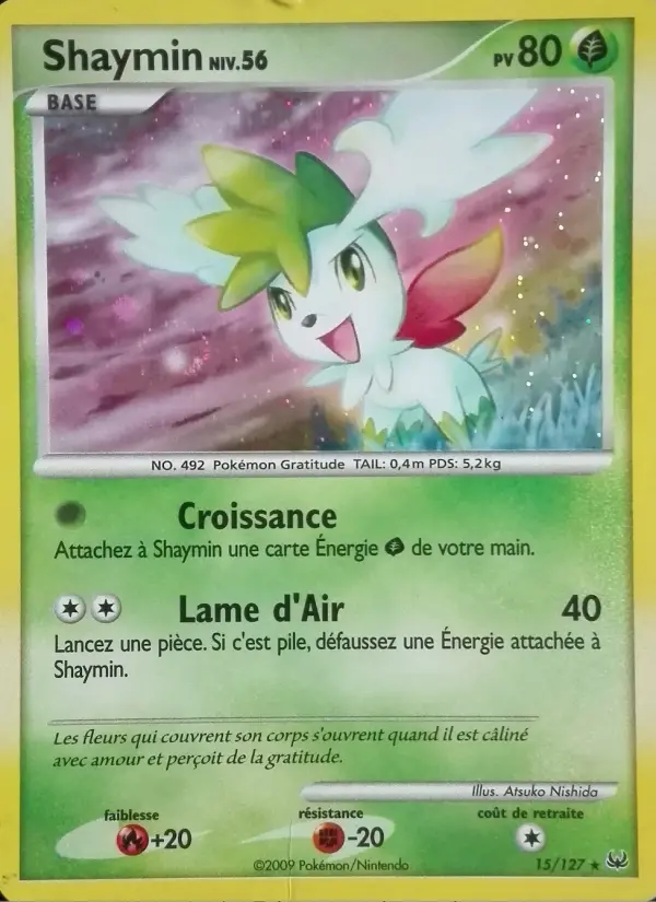 Shaymin — carte 15 de l’extension Platine