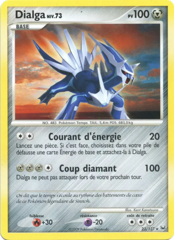 Dialga — carte 23 de l’extension Platine