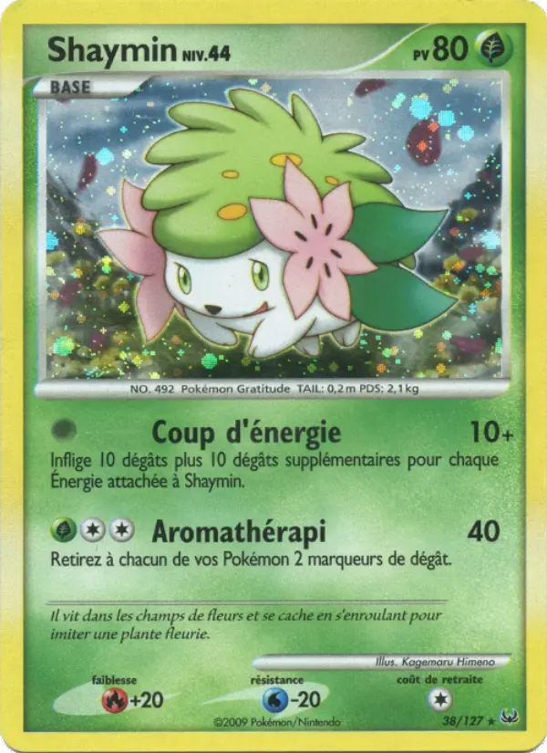 Shaymin — carte 38 de l’extension Platine