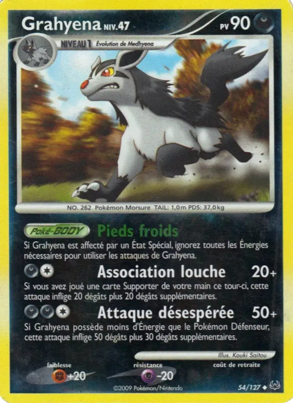 Grahyena — carte 54 de l’extension Platine