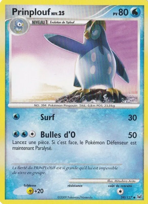 Prinplouf — carte 59 de l’extension Platine