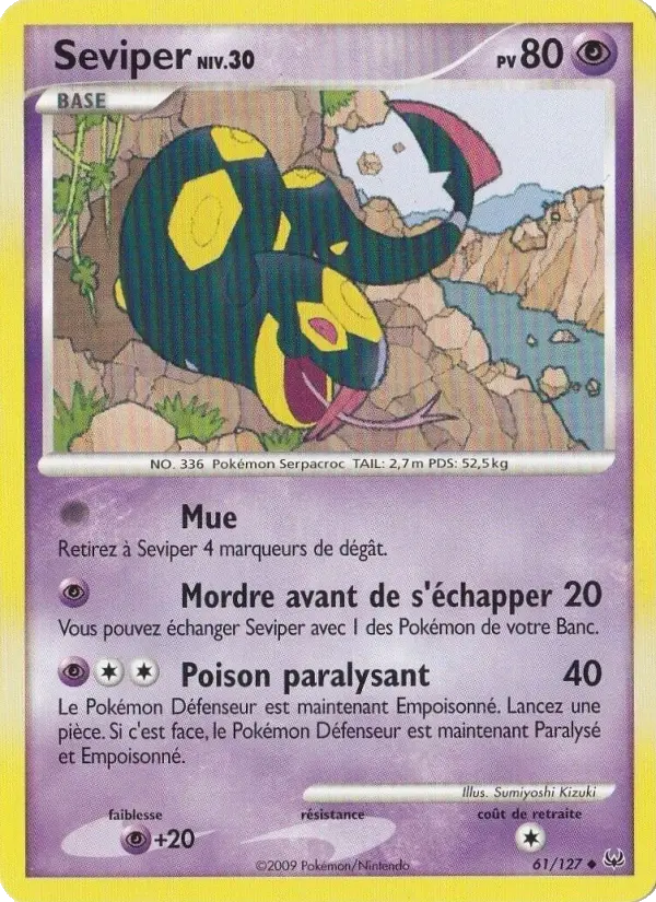 Seviper — carte 61 de l’extension Platine