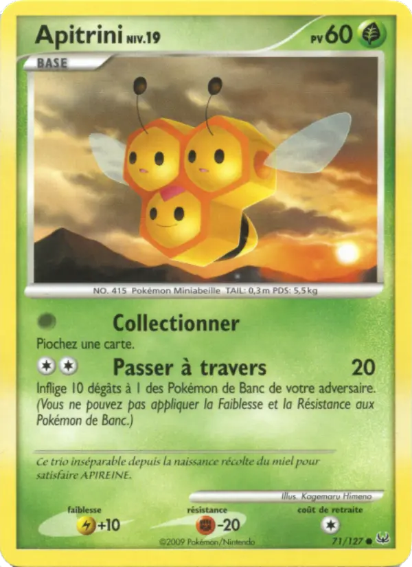 Apitrini — carte 71 de l’extension Platine