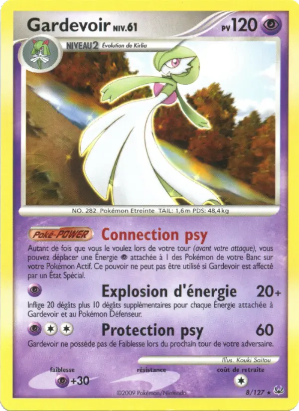 Gardevoir — carte 8 de l’extension Platine