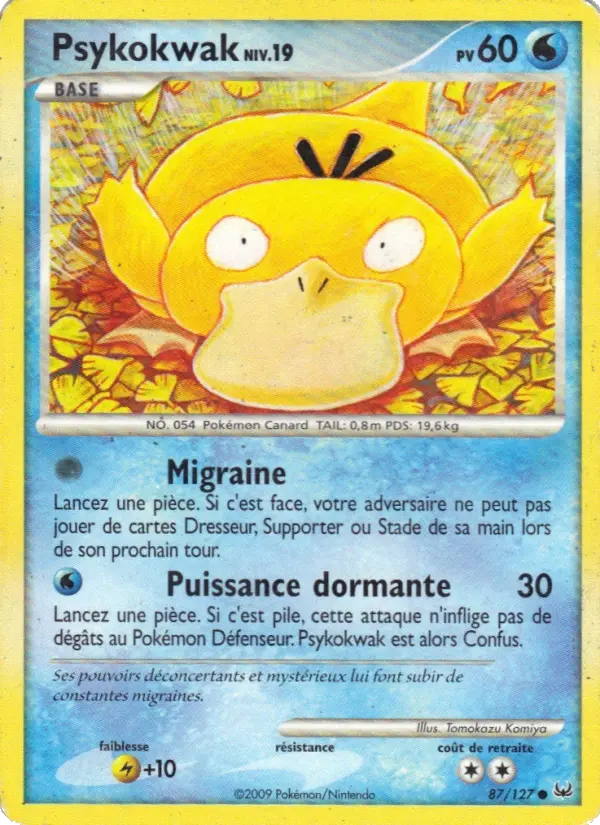Psykokwak — carte 87 de l’extension Platine