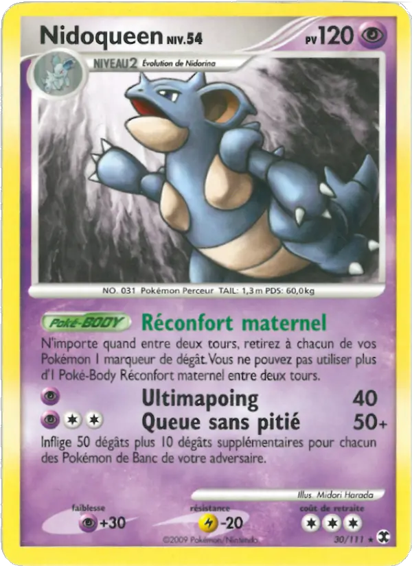 Nidoqueen Niv. 54 — carte 30 de l’extension Rivaux Émergeants