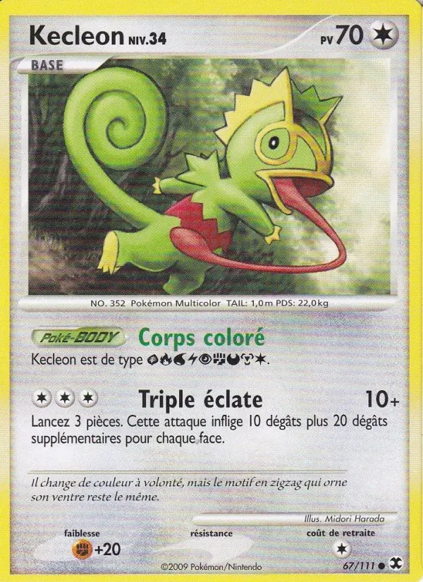 Kecleon Niv. 34 — carte 67 de l’extension Rivaux Émergeants