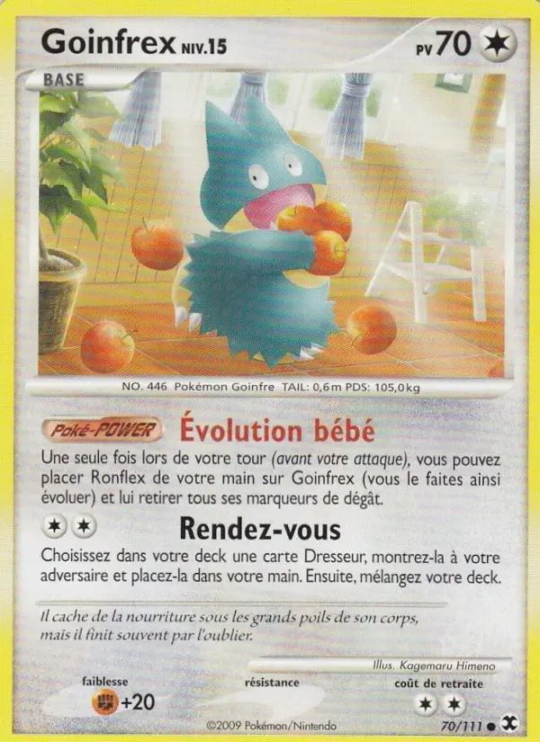 Goinfrex Niv. 15 — carte 70 de l’extension Rivaux Émergeants