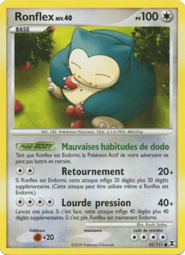 Ronflex Niv. 40 — carte 81 de l’extension Rivaux Émergeants