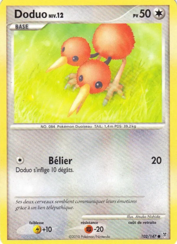 Doduo — carte 102 de l’extension Vainqueurs Suprêmes