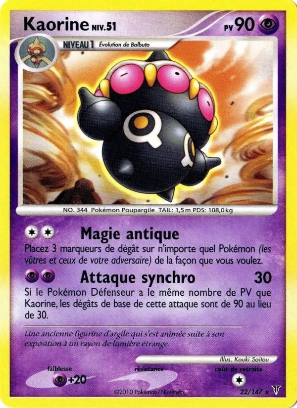 Kaorine — carte 22 de l’extension Vainqueurs Suprêmes