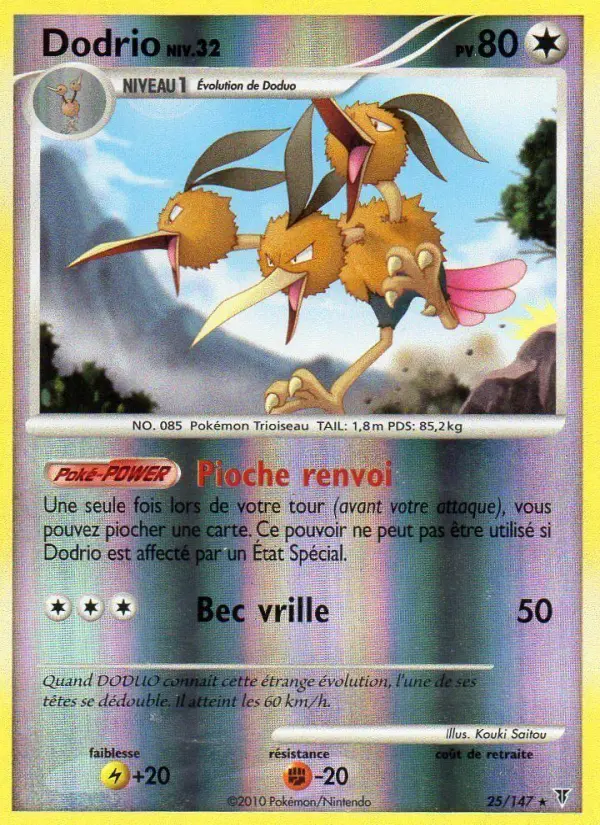 Dodrio — carte 25 de l’extension Vainqueurs Suprêmes