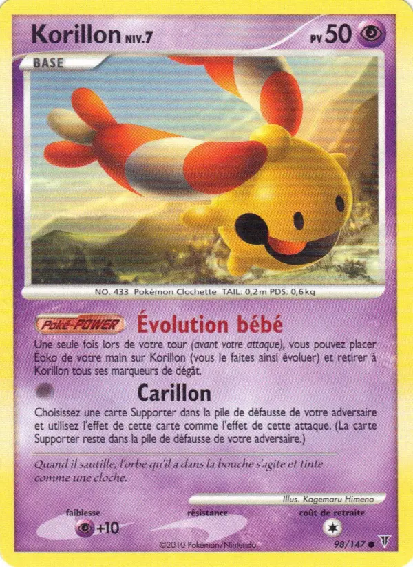 Korillon — carte 98 de l’extension Vainqueurs Suprêmes