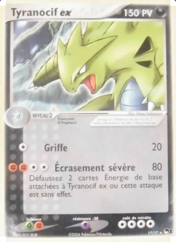 Tyranocif ex — carte 17 de l’extension POP Série 1