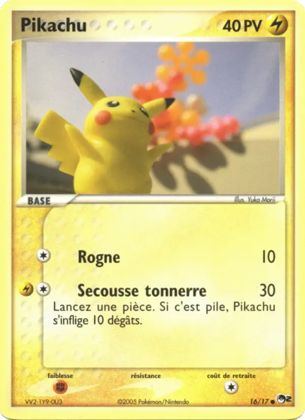 Pikachu — carte 16 de l’extension POP Série 2