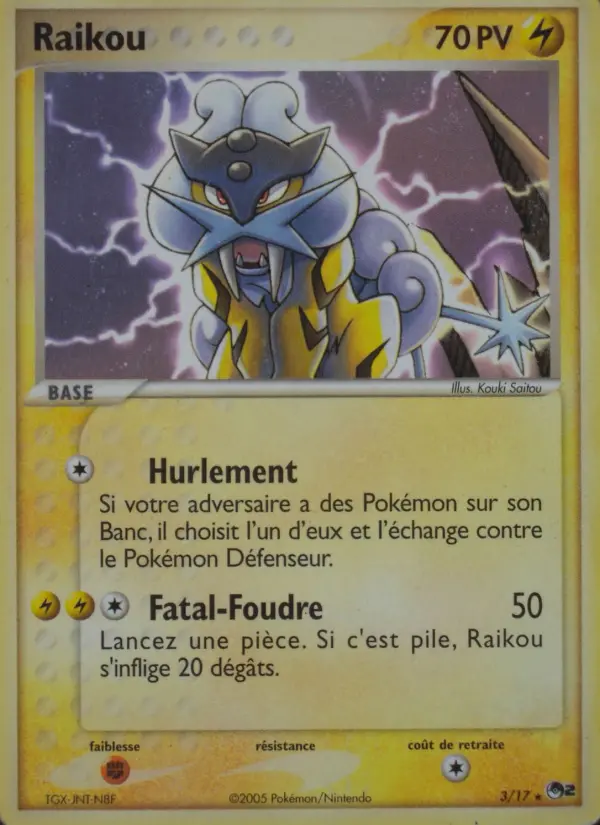 Raikou — carte 3 de l’extension POP Série 2